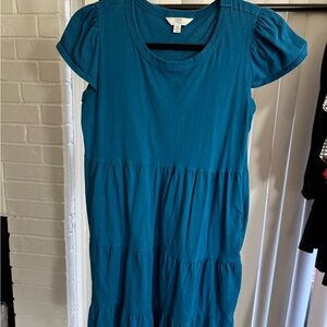 Time and Tru Teal Midi Dress